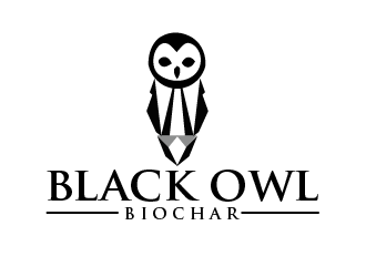 Black Owl BIOCHAR  specifically Premium Organic logo design by shravya