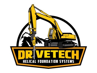 DriveTech Helical Foundation Systems logo design by daywalker