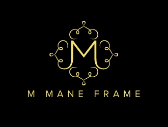 m mane frame logo design by sanu