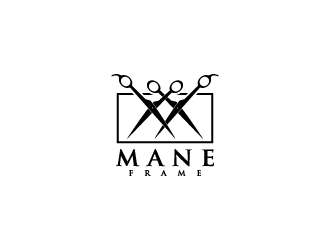 m mane frame logo design by torresace