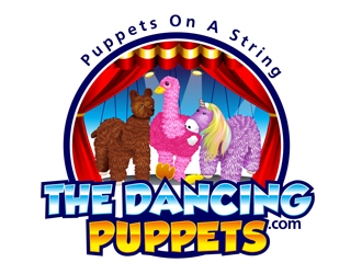 The Dancing Puppets  logo design by DreamLogoDesign