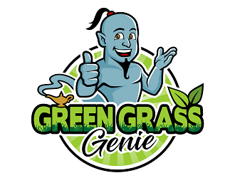 Green Grass Genie logo design by haze