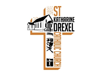 St Katharine Drexel Catholic Church logo design by jaize