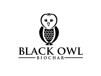 Black Owl BIOCHAR  specifically Premium Organic logo design by shravya