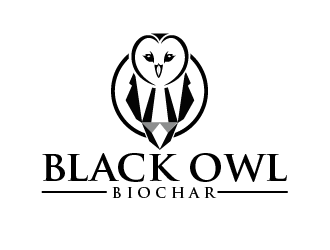 Black Owl BIOCHAR  specifically Premium Organic logo design by shravya
