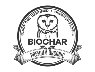 Black Owl BIOCHAR  specifically Premium Organic logo design by Cekot_Art
