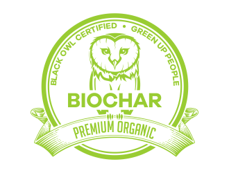 Black Owl BIOCHAR  specifically Premium Organic logo design by Cekot_Art