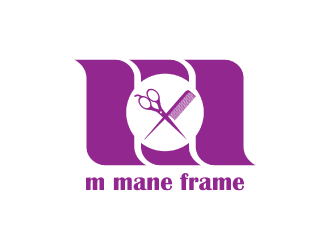 m mane frame logo design by nona