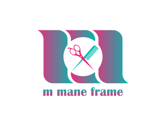 m mane frame logo design by nona