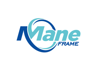 m mane frame logo design by YONK