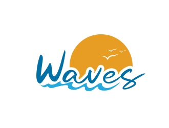 Waves logo design by MarkindDesign