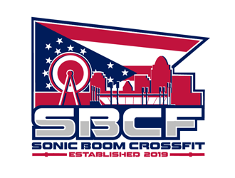 Sonic Boom CrossFit logo design by megalogos