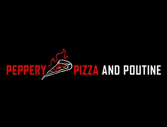 Peppery Pizza and Poutine  logo design by XyloParadise