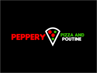Peppery Pizza and Poutine  logo design by serprimero