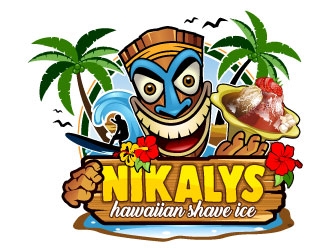 NIKALYS Hawaiian Shave Ice logo design by Suvendu