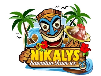 NIKALYS Hawaiian Shave Ice logo design by Suvendu