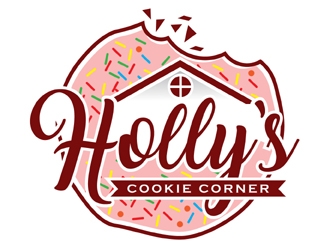 Hollys Cookie Corner logo design by MAXR