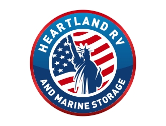 Heartland RV and Marine Storage logo design by cikiyunn