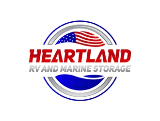 Heartland RV and Marine Storage logo design by neonlamp