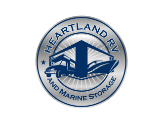 Heartland RV and Marine Storage logo design by serprimero