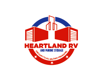 Heartland RV and Marine Storage logo design by czars