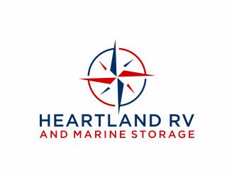 Heartland RV and Marine Storage logo design by checx