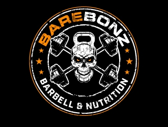 BareBonz Barbell & Nutrition logo design by jaize