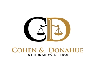 Cohen & Donahue Attorneys at Law logo design by MarkindDesign