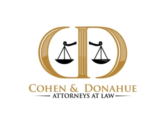 Cohen & Donahue Attorneys at Law logo design by MarkindDesign