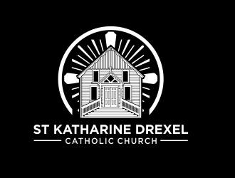 St Katharine Drexel Catholic Church logo design by jm77788
