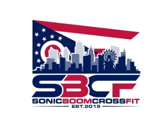 Sonic Boom CrossFit logo design by jaize