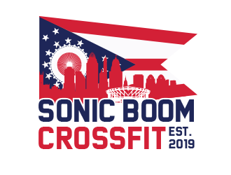 Sonic Boom CrossFit logo design by BeDesign