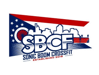 Sonic Boom CrossFit logo design by daywalker