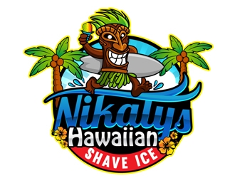 NIKALYS Hawaiian Shave Ice logo design by DreamLogoDesign