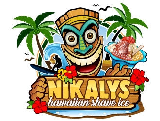 NIKALYS Hawaiian Shave Ice logo design by Suvendu