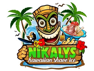 NIKALYS Hawaiian Shave Ice logo design by Suvendu
