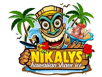 NIKALYS Hawaiian Shave Ice logo design by Suvendu