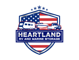 Heartland RV and Marine Storage logo design by corneldesign77