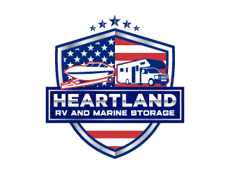 Heartland RV and Marine Storage logo design by corneldesign77