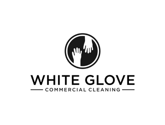 White Glove Commercial Cleaning logo design by alby