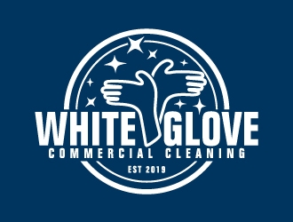 White Glove Commercial Cleaning logo design by josephope