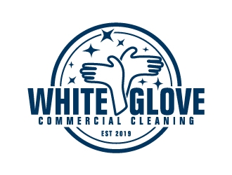 White Glove Commercial Cleaning logo design by josephope