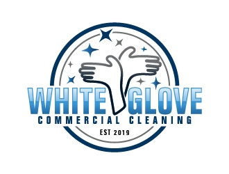 White Glove Commercial Cleaning logo design by josephope