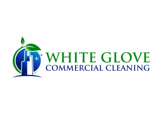 White Glove Commercial Cleaning logo design by ingepro