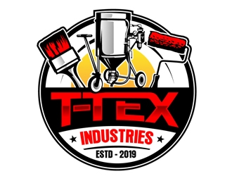 T-TEX INDUSTRIES logo design by DreamLogoDesign