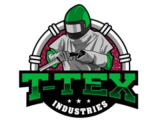 T-TEX INDUSTRIES logo design by DreamLogoDesign