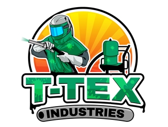 T-TEX INDUSTRIES logo design by DreamLogoDesign