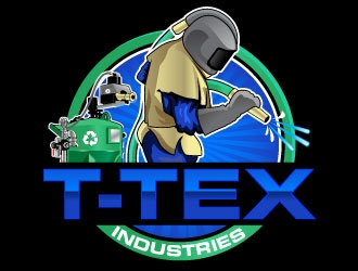 T-TEX INDUSTRIES logo design by Suvendu