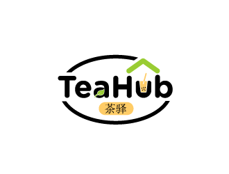 Tea Hub 茶驿 logo design by SOLARFLARE