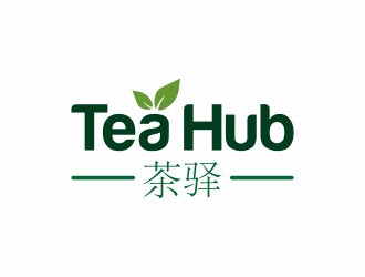 Tea Hub 茶驿 logo design by hidro